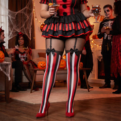 Vintage Circus Plus Size Halloween Tights