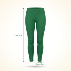 Festive Green Footless Tights - One Size