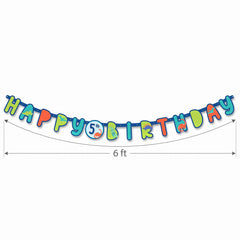 Customizable Dinosaur Birthday Banner