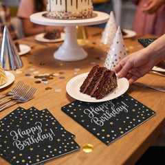 Sparkling Birthday Luncheon Napkins - 6.5 In. x 6.5 In.