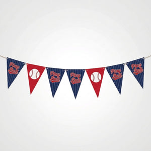 Play Ball Baseball Pennant Banner