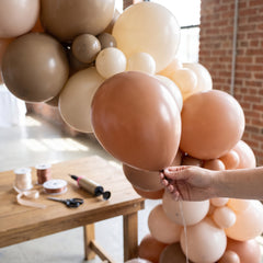 Ginger Biscuit Brown 5" Latex Balloons - Pack of 50