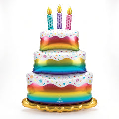 Colorful Birthday Cake Stacked Balloon AirWalker