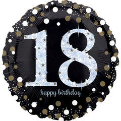 Sparkling 18th Birthday Metallic Foil Balloon