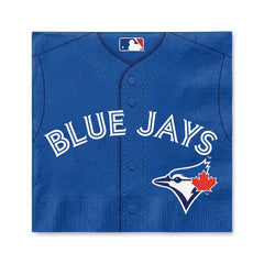 Toronto Blue Jays MLB Jersey Lunch Napkins - 6.5 In. x 6.5 In., 36-Pack