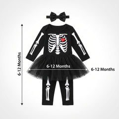 Infant Skeleton Tutu Halloween Costume