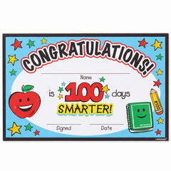 100th Day of School Achievement Certificate