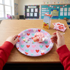 Valentine's Day Lovely Hearts Paper Plates - 6.75"