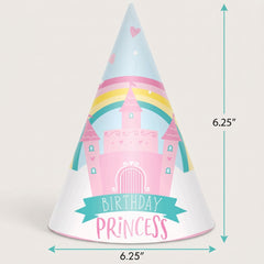 Princess Castle Cone Birthday Hat
