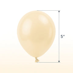 Luxaire Premium Vanilla Latex Balloons, 5-Inch, 50-Pack