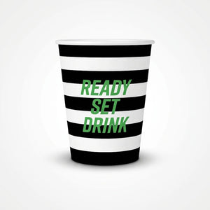 Ready Set Drink 12 oz Football Paper Cups