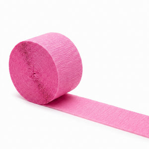 Bright Pink Crepe Streamer - 81ft