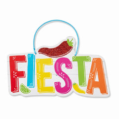 Colorful Hanging Fiesta Sign