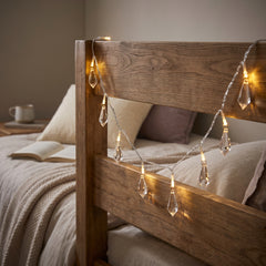 Gemstone Fairy LED String Lights - Silver, 5.5 ft, 18 Lights