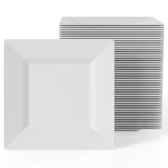 4.5 In. White Square Plates | 600 Count