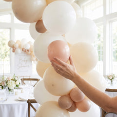 Luxaire Premium Taupe Latex Balloons - 5 Inch, 50 Pack