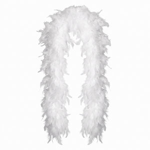 Elegant White Feather Boa - 72" Costume Accessory