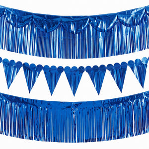Royal Blue Multi-Shape Fringe Banner Kit