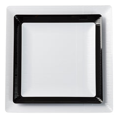 10.25 In. Black Zen Design Plates | 10 Count