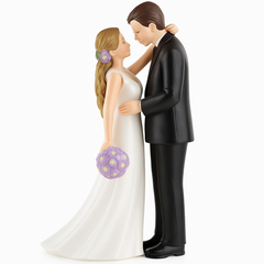 Romantic Bride and Groom Wedding Cake Topper Figurine
