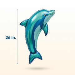 Ocean Dolphin Foil Super Shape Balloon - 26"