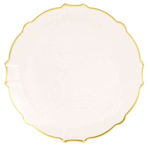 10 In. Rose/Gold Petal Plates | 120 Count