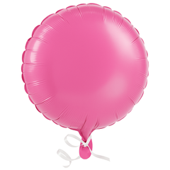 Bright Pink Foil Round Balloon
