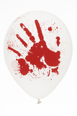 Halloween Blood Splatter Latex Balloons, 12-Inch, 6-Pack