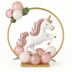 Gold Balloon Ring Centerpiece Decoration - Perfect for Any Celebration