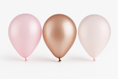 Elegant Rose Gold Latex Balloons, 5-Inch, 25-Pack for Celebrations