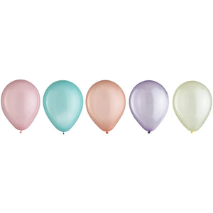 Sorbet Pastel Latex Balloons, 5-Inch, Assorted Colors, 25-Pack
