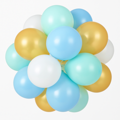 Pastel Blue Latex Balloon Sphere Chandelier Kit