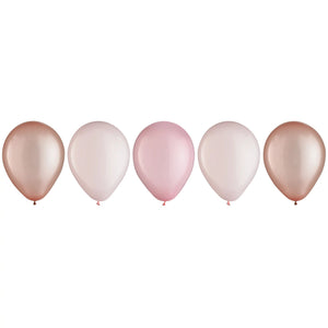 Rose Gold 11" Latex Balloons - 15 Pack
