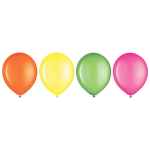 Neon Assorted Latex Balloons - 11-Inch, 15 Pack