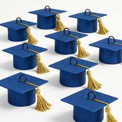 Graduation Cap Balloon Weight - Gold