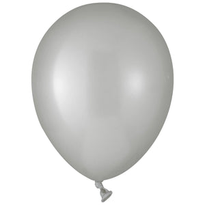 Luxaire Premium Silver Latex Balloons - 5" | 50 Count