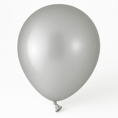 Premium 5" Silver Latex Balloons - 50 Count
