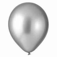Luxaire Premium 12" Silver Latex Balloons, 25-Pack