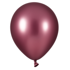 Luxurious Berry Metallic Latex Balloons - 50 Pack