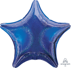 Royal Blue Star Foil Balloon - 19 Inch