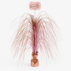 Sweet Sixteen Rose Gold Spray Centerpiece