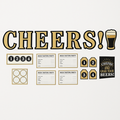 Beer Tasting Birthday Party Decorating Kit