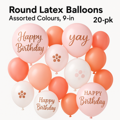 New Pink 9" Latex Balloons - 20 Pack