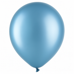 Pearl Blue Powder Latex Balloons - 12" Bulk