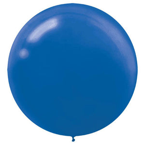 Royal Blue 24" Latex Balloons - 4 Pack