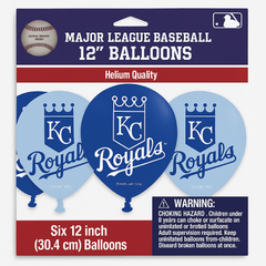 Kansas City Royals 12" Printed Latex Balloons - 6 Pack