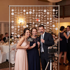 Large White Tissue Circle Backdrop Decoration