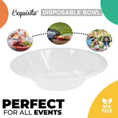 12 Oz. Clear Plastic Bowls | 50 Count