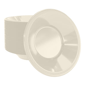 12 Oz. Ivory Plastic Bowls | 50 Count