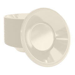 12 Oz. Ivory Plastic Bowls | 50 Count
